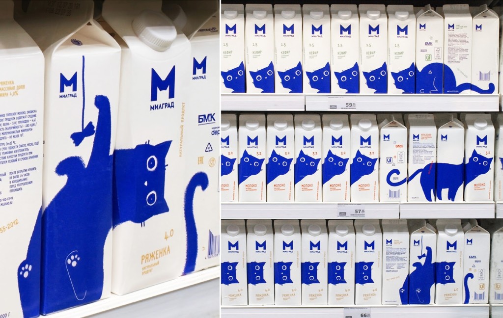 Creative packaging designs for milk