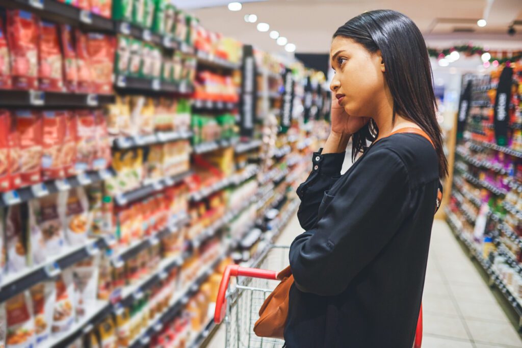 Disgruntled supermarket customer