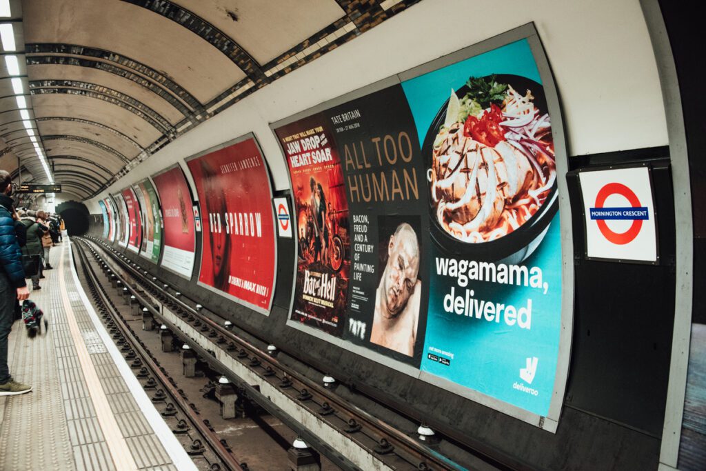 Ads on the London Underground