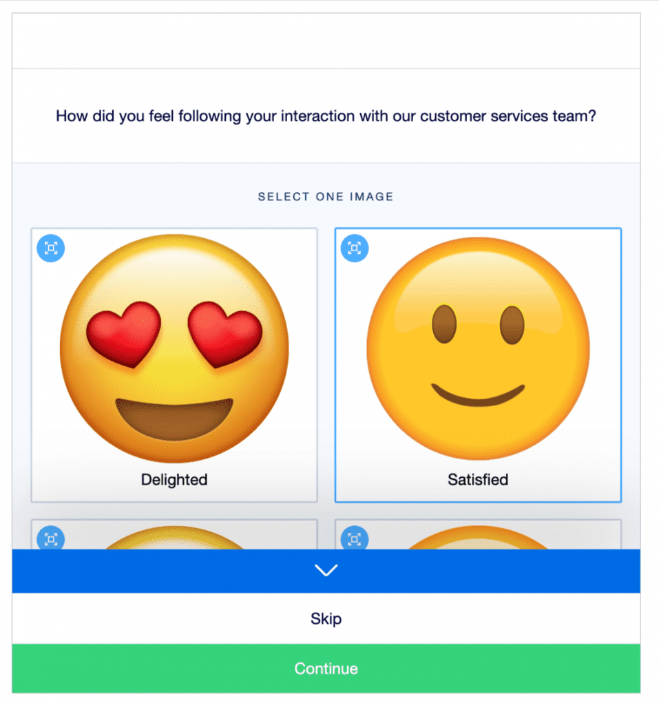 A pictorial survey rating scale on the Attest platform