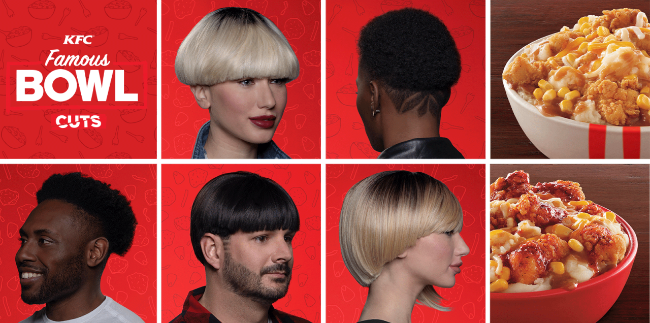 KFC 90s bowl cut ad