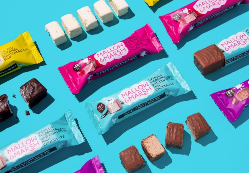 Image of mallow and marsh products after new product development