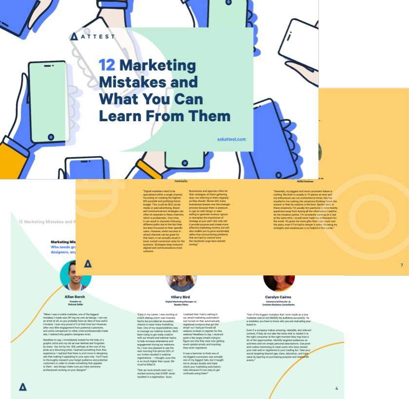 12 Marketing Mistakes