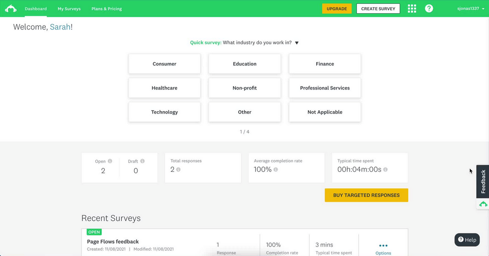 Best survey tools: Survey Monkey