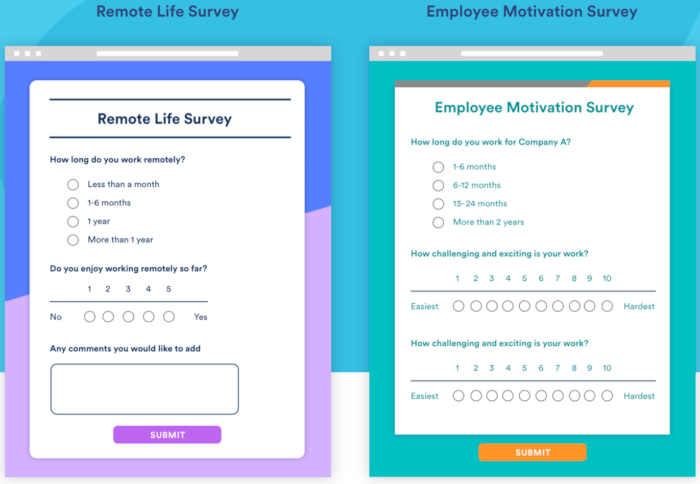 Best survey tools: Jotform