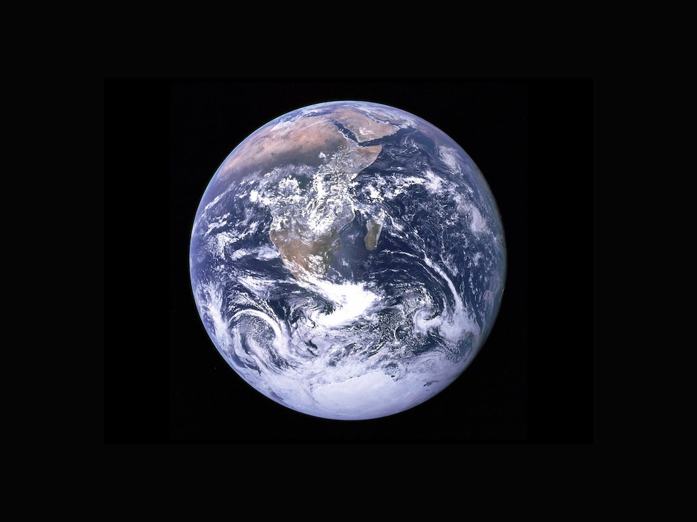 An image of Earth, from space.