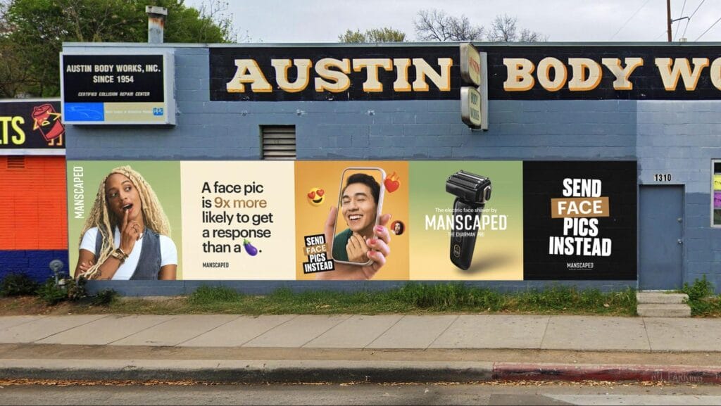 Manscaped 'send face pics instead' campaign